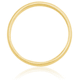 thumbnail image 4 of 14K Solid Yellow Gold 3mm Half Round Plain Classic Wedding Band Ring, 4 of 12