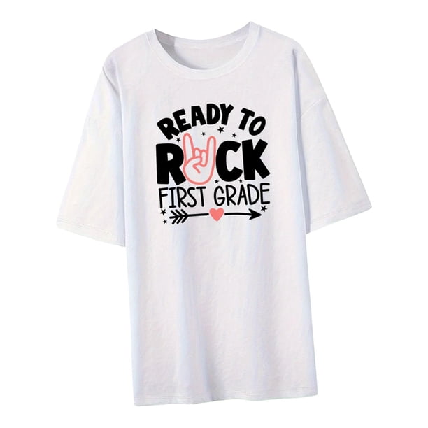Camisetas de manga corta para mujer, ropa de calle, camiseta con cuello redondo para mujer, trajes para desplazarse, vacaciones, trabajo, compras en l S