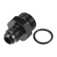 thumbnail image 4 of Unique Bargains Universal AN8 to AN6 Fuel Rail Adapter Connector Fitting with O Ring Black 2 Pcs, 4 of 6