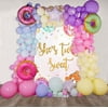 Macaron Donut Balloon Garland Arch Kit with 169 pcs Green, Purple, Yellow, Pink, Blue Pastel Balloons, Long Macaron Balloons, Donuts Star Foil Balloons, for Brithday, Easter, Baby Shower, Ice Cream Pa