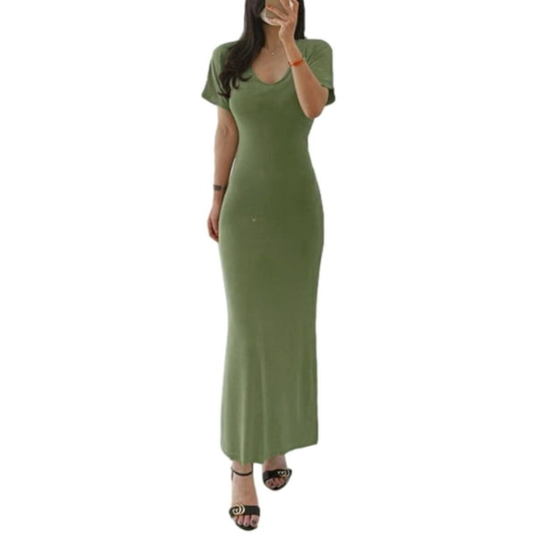 Txlixc Vestido largo de verano para mujer Txlixc moda