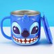 thumbnail image 1 of Disney Cups Frozen Elsa Anna Princess Cartoon Milk Cup Mugs 3D Mickey Minnie Stainless Steel Cup Baby Kids Girls Coffee Mug260ML Gao Jinjia LED, 1 of 2