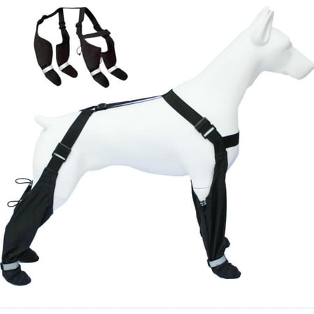 Great Gifts Dog Suspender Boots  Suspender Boots for Dogs  Anti-Slip Dog Boots for Large Dogs  Dog Paw Boot Leggings  Dog Boots with Suspenders  Adjustable Dogs Shoes Winter Snow Rain Hiking  Large