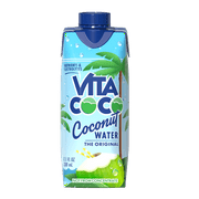 Vita Coco, Coconut Water, Pure, 11.1 fl oz. Tetra Pack Box.