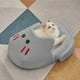 thumbnail image 5 of Pantuflas semicerradas para gatos, cálidas y celulares, para invierno, para perros, camas para dormir, sacos de dormir para gatos, talla S, 5 of 5