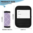 thumbnail image 2 of Luggage Handle Wrap for Suitcase 4 Pack Luggage Tag Identifiers for Travel Accessories Purple Block, 2 of 6