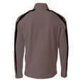 thumbnail image 2 of A4 Youth Spartan Fleece Quarter Zip For Youth Male in Graphite/Black | NB4005, 2 of 3