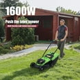 thumbnail image 4 of Andvari Electric Lawn Mower, Self-propelled, 1600W Cordless, with grass tank, for home., 4 of 15