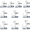 thumbnail image 4 of Inline Single Hooks 25Pcs Fishing in line Hooks for Treble Hook Replacement for Hard Lures Large Eye/Barbed Saltwater Freshwater, 4 of 6