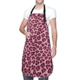 thumbnail image 3 of Uemuo Rose Leopard Print Pattern Waterproof Apron Adjustable Dishwasher Apron- Apron for Women Men Heavy Duty Work Apron for Dishwashing Chemical Lab, 3 of 9