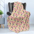 thumbnail image 4 of Fruit Soft Flannel Fleece Throw Blanket, Continuous Print of Colorful Sliced Apples, Cozy Plush for Indoor and Outdoor Use, 70" x 90", Multicolor, by Ambesonne, 4 of 5
