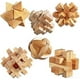 thumbnail image 1 of Rompecabezas de madera, juego de 6, rompecabezas 3d de cubo de madera para niños y adultos, rellenos de bolsas de regalos educativos y favores de fiesta, juguetes de aprendizaje de desarrollo F, 1 of 5