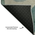 thumbnail image 5 of Addison Rugs Mayfield Premium Machine Washable Transitional Geometric Teal Rectangle Rug, 10' X 14' Machine Washable Transitional Geometric Teal Oversized Sherpa Throw Blanket, 5 of 6