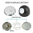 thumbnail image 3 of Kiplyki Mini Car Fluorescent Wall Clock Light Quartz Clock Universal Pocket Watch, 3 of 9
