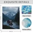 thumbnail image 3 of Diamond Art Kits for Adults - 5d Red Truck Mountain Mist Journey Diamond Painting for Adults, Diamond Art for Adults Beginners, Diamond Painting Kits for Adults for Home Wall Decor, 3 of 7