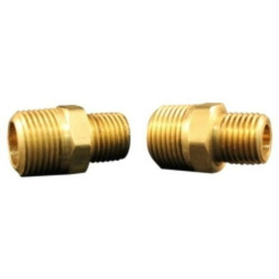 Milton 3/8" MNPT x 1/4" MNPT Hex Nipple Hose Fitting