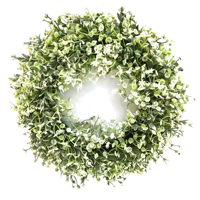 Christmas Artificial Wreath Realistic - Flower Hanging Wreath Front Door Decor