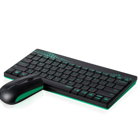 Rapoo 8000 Wireless Keyboard and Mouse Combo (Green)