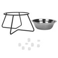 thumbnail image 2 of Portable Pet Feeders, Stainless Steel Cat Food Bowl, Raised Slow Feeder With Slip  Mat, High Capacity Elevated Pet Bowl For Cats Small Dogs, Elevated Design, Reduced Neck Strain, 2 of 8
