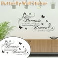 thumbnail image 3 of BINGLI Wall Decals Inspirational Wall Saying Because Someone We Love is in Heaven Vinyl Wall Decor Peel and Stick Lettering Words Memory Wall Art Sign Wall Sticker for Living Room Bedroom Home Decor, 3 of 6