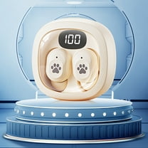 Ankereame Wireless Earbuds Bluetooth 5.4 True Wireless with Wireless Charging Case, Sweatproof IPX4, 5H Playtime, 8mm Speaker Stereo Sound, Auto Pairing for iPhone Android, Beige