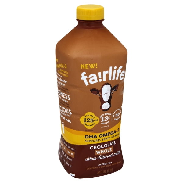 Fairlife UltraFiltered Whole Milk, Chocolate, DHA Omega3, 52 Fl Oz