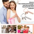 thumbnail image 3 of keepw 2pcs/set Durability And Style Stainless Steel Keyrings For Car And Apartment Keys Round Edge Gifts, 3 of 6