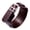 Coffee, variant on Adjustable Punk Cuff Chain Double Layer Buckled Design Leather Wristband Unisex Jewelry Piece