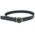 thumbnail image 1 of Ceinture Décontractée Mode en Cuir avec Boucle Ronde Cadeau de Noël, 1 of 6