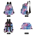 thumbnail image 4 of FORMRS Mini Backpack Purse for Women Travel Daypack Casual Shoulder Bag, Watercolor Blue Marble Pattern, 4 of 7