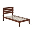 thumbnail image 2 of AFI Oxford 14" Twin Wood Platform Bed Frame with Modern Pallet Headboard, Walnut, 2 of 6