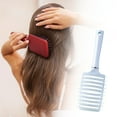 thumbnail image 4 of Cepillo para el cabello, peine para desenredar, herramienta para desenredar de secado rápido, peine para d cabelludo Azul Yuyangstore cepillo de pelo hueco, 4 of 8