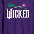 thumbnail image 2 of Wicked: Part 2 -  Wand And Broomstick Logo - Men's Long Sleeve Graphic T-Shirt, 2 of 4