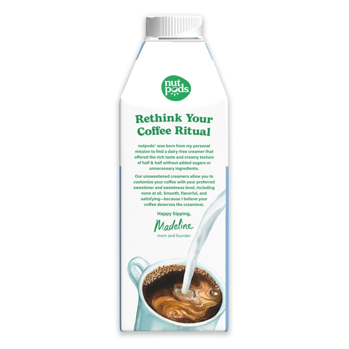 nutpods® Unsweetened Non Dairy French Vanilla made with Almonds and Coconuts Coffee Creamer