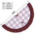 thumbnail image 3 of Sigee Purple Checkboard for Christmas Decoration Tree Skirt Christmas Plaid Tree Skirt,Christmas home decor Holiday Tree Skirt Fits TChristmas Tree-30", 3 of 6