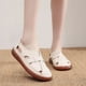thumbnail image 2 of Amzcrzy Zapatos de mujer,Zapatos de mujer,Zapatillas de mujer, Zapatos de mujer de piel suave perforada con puntera ahuecada, cómodos zapatos de verano, sandalias de suela plana y suela blanda. Sanda, 2 of 4