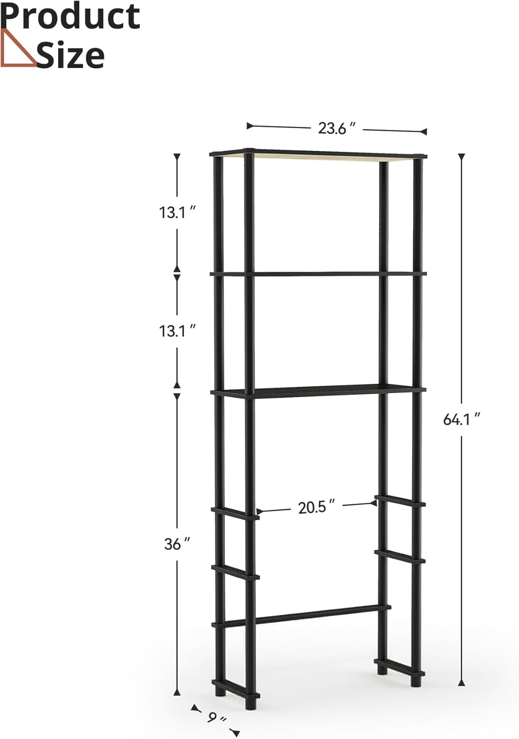 Mini Fridge Storage Rack, 3-Tier Microwave and Mini Fridge Stand with Storage Dorm Refrigerator Shelf for Kitchen