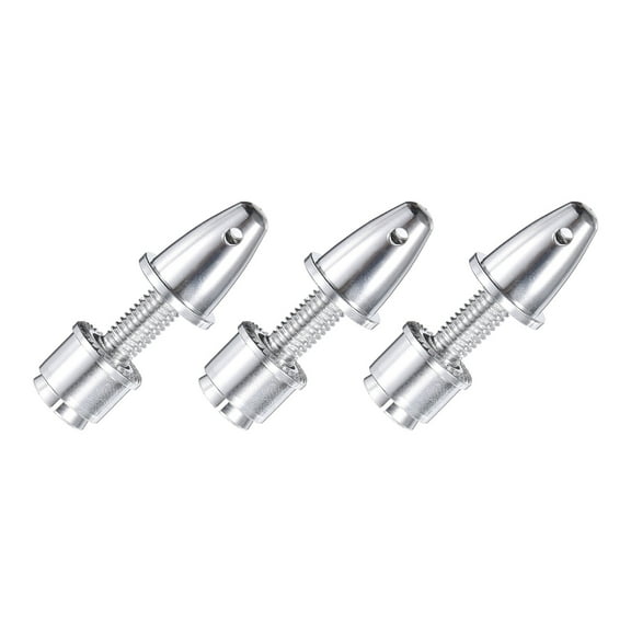 Uxcell 3PCS RC Plane Airplane Spinner Propeller Adapter for Shaft Brushless Motor(3.17mm Aperture and 5mm Output Axle)