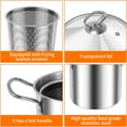 thumbnail image 3 of FYBTO Friteuse en Acier Inoxydable 3.5L avec Panier, Friteuse avec Couvercle Transparent, Petit Pot Multifonctionnel pour Frites-619, 3 of 5