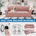 thumbnail image 5 of JIATER 1-Piece Armchair Sofa Cover Stretch Couch Cover Washable Sofa Slipcover Non-Slip Furniture Protector,Grey Rose, 5 of 8