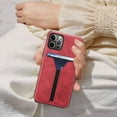 thumbnail image 6 of iPhone 12 Wallet Case, iPhone 12 Pro Wallet Case, Dteck Slim Credit Card Slot Holder Case PU Leather Wallet Case for Apple iPhone 12 / iPhone 12 Pro 6.1 inch 2020, Red, 6 of 7