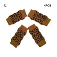 thumbnail image 4 of Billuyoard 4 unids/set calcetines para perros exquisita artesanía fijación estable para movimiento sin bloqueo Protector de rodilla para Ropa para mascotas Leopardo l, 4 of 6