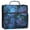 Fantasy Luminous Flowers, variant on Water-Resistant 3-Ring Binder Organizer with Multiple Pockets Zipper Binder Bag for Office Deep Blue Flower