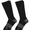 Black, variant on Hanes Men's Crew Socks, Compression, 3-Pack