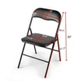 thumbnail image 2 of Veryke Folding Chairs Set of 10, Commercial Foldable Chairs, Outdoor Wedding Party Event Chairs, Black, 2 of 7