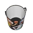 thumbnail image 3 of Rick And Morty Laundry Basket Circular Laundry Hamper Dirty Clothes Storage Bucket Toy Organizer With Handles For Bedroom Bathroom College Dorm Medium, 3 of 8