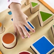 Guidecraft Guidecraft Nest and Stack Shapes, Educational and Learning Toys for Kids, Matching and Sorting Set for Toddlers