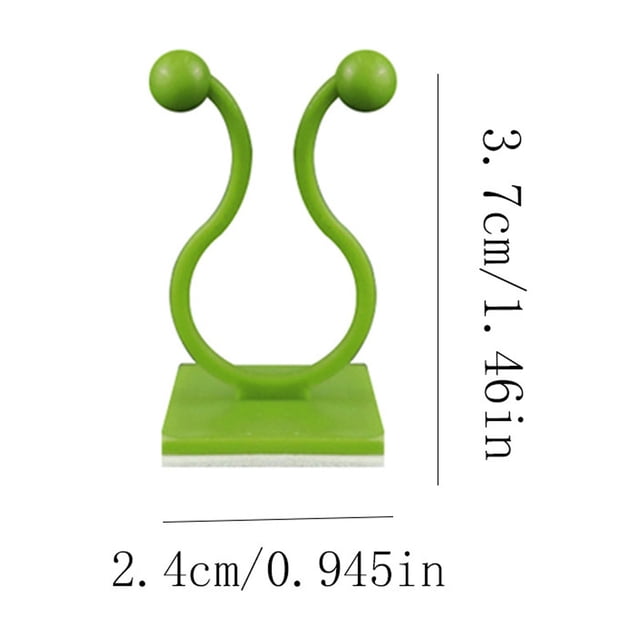 Dispositif de Fixation pour Roses Vertes, Boucle Adhésive Non Perforée pour Plantes Vertes