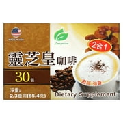 Longreen 2 in 1 Reishi Coffee, Reishi Mushroom & Coffee, 30 Bags, 2.3 oz (65.4 g) Each