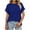 Navy, variant on TYGHBN Women Tops Casual Basic T Shirts Loose Fit Crewneck Short Sleeve Summer Solid Color Tee Shirt Top Womens Long Sleeve T Shirts Pack Athletic Shirts Women Loose Fit Women's Tops Summer Active